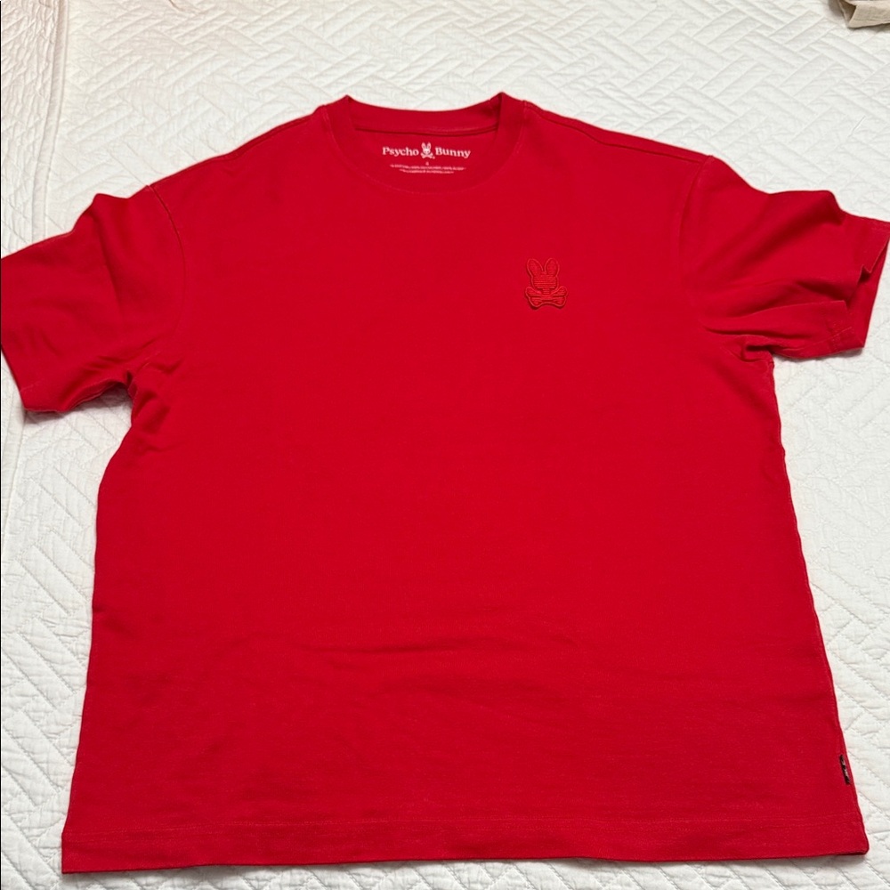 Psycho Bunny Men's Bold Red Short Sleeve Tee
